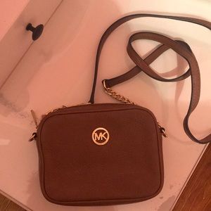 Michael Kors tan crossbody bag